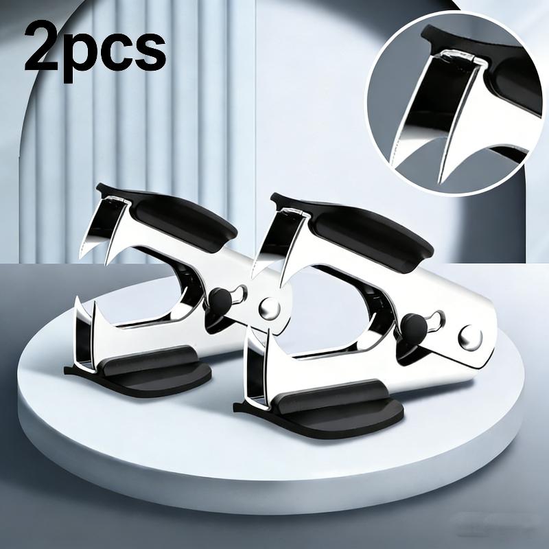 Labor Saving Staple Remover Set with Safety Lock for Office School Paper Organizer Convenient Tool