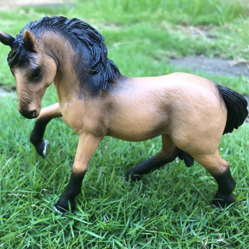 DIY Horse Race Model Horseman Farm stable Animal Figurines Action & Toy Figures ABS Emulation Toys for Children Christmas Gift