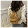 Cute Bowknot Faux Leather Mini Backpack for Women Small Lightweight School Daypack Fashion Streetwear Bag