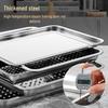 Zhaoran 304 Stainless Steel Rectangular Shallow Tray