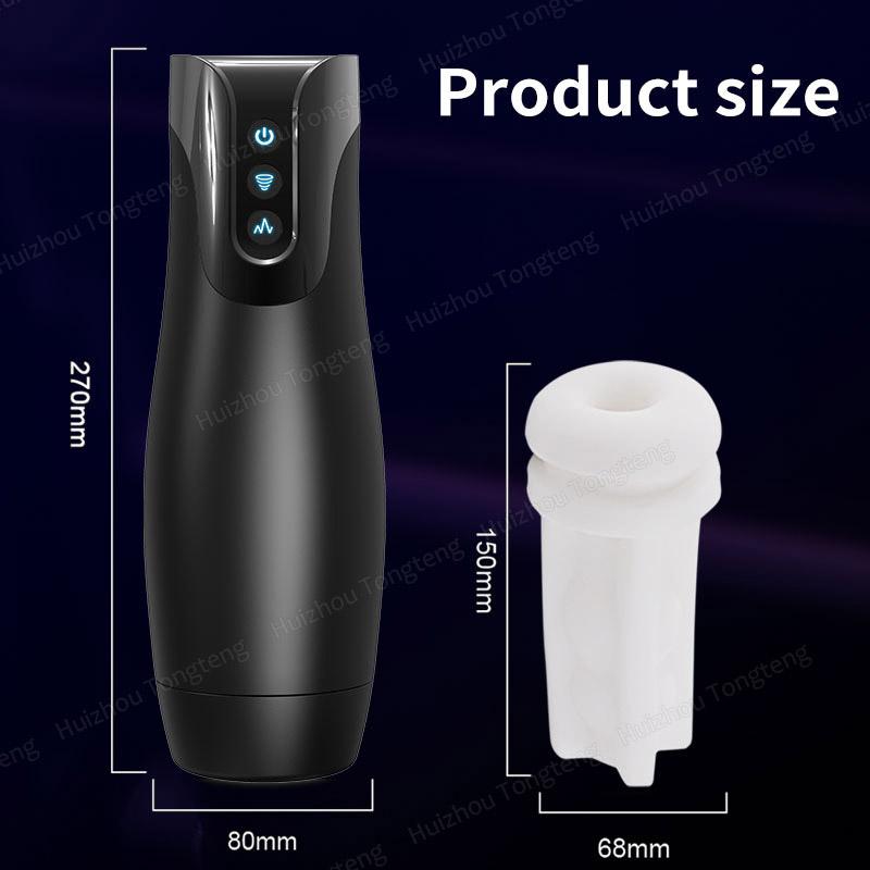 Automatic Male Masturbator Cup Sex Toys Vacuum Sucking Blowjob Deep Throat Vibration Suction Oral Cup Adult Products For Men 18+