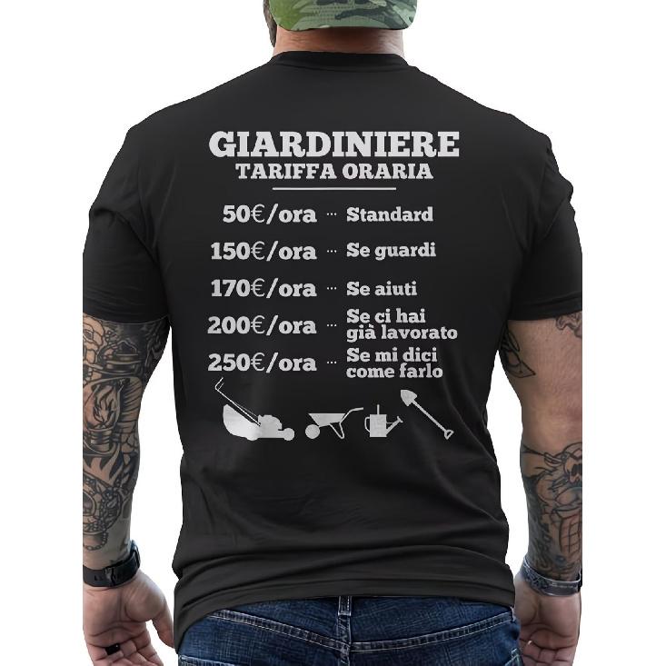 Funny Gardener T-Shirt for Men - Humorous Italian Gardening Shirt with Italian Gardening Phrases, Gift for Gardeners, Themed Party Outfit