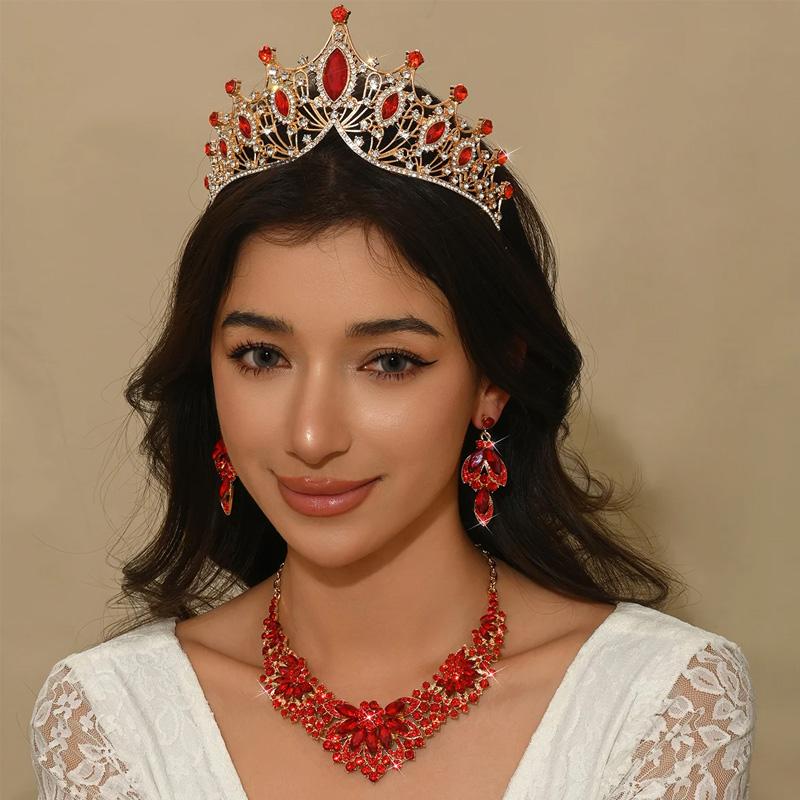 Hair Dress Jewelry Vintage Headwear Baroque Princess Queen Elegant Rhinestone For Wedding Tiara Crown Hair Accessories