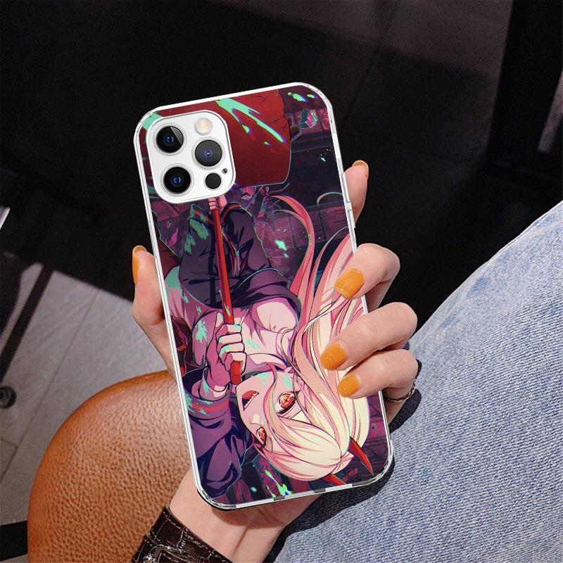 C-Chainsaw Mans Power Phone Case For iPhone 13 12 Mini 11 Pro Max XS XR X SE 7 8 Plus 5S 5 6S 6 Gift Print Cover Fundas