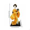 Japanische Geisha-Puppe Details Traditionelle Figur Handgefertigte Seidenstatue für