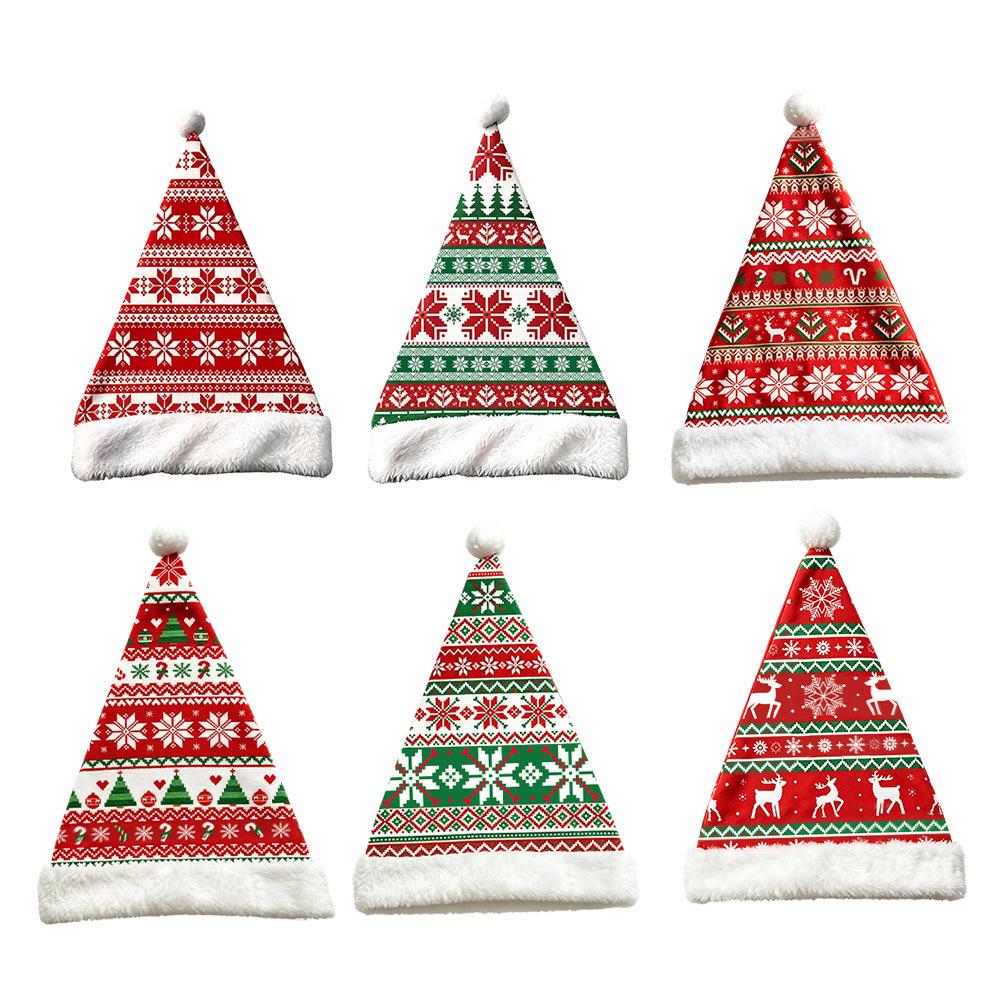 Christmas Triangle Hat Holiday Decoration Props Party Christmas Cute Gift Hat Atmosphere Decoration