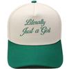 Literally Just a Girl Embroidery Color Matching Truck Driver Hat Fun Shade Daddy Hat