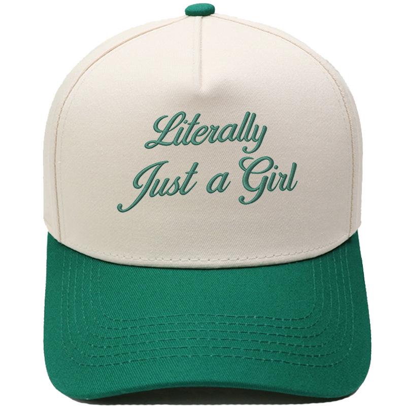 Literally Just a Girl Embroidery Color Matching Truck Driver Hat Fun Shade Daddy Hat