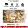1Pcs Banner 1pc Eid Banner Made Decoration Background Winter Backdrop Decorations For Photo Studio Photo Booth Christmas Party