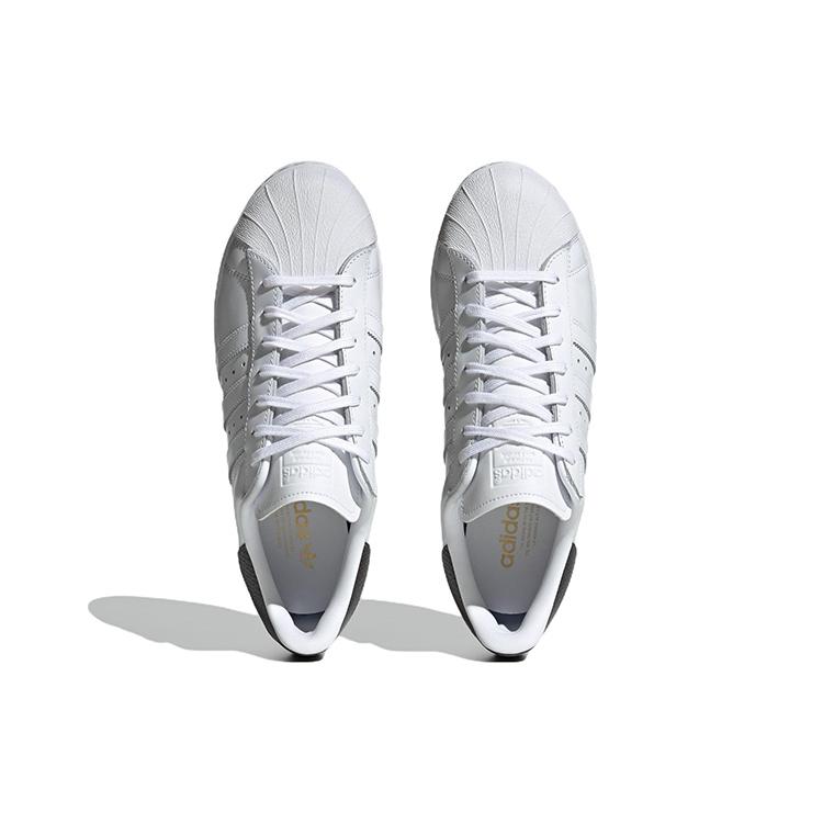 Adidas Originals Superstar 82 Comfortable Wear resistant And Lightweight Low top Skateboard Shoes Men's White HQ7070