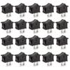20 Pcs Environmental Protection Boat Rocker Switch AC 6A/250V 10A/125V 2 Solder Lug SPST On/Off 2 Pin Mini Boat Rocker Switch for Electrical Products