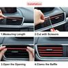 10 pieces of 7.87-inch automotive air conditioner vent decorative strips U-shaped decorative strips