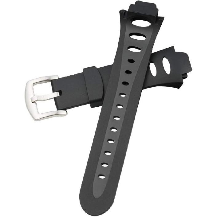 Watch Bands Compatible with Suunto Observer Tt St Sr G6 X6HRM, Classic Soft Rubber Replacement Wrist Strap for Suunto Observer Tt St Sr G6 X6HRM
