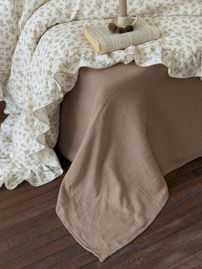 G5Z Francuska Retro Dwustronna Bawełniana Koronkowa Poszewka na Kołdrę