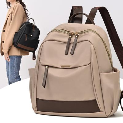 Damen Rucksack mit großem Fassungsvermögen - Leichter und strapazierfähiger Nylonrucksack im College-Stil, Schulrucksack | Mode-Rucksack | Nylon-Reiserucksack