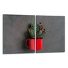 2x GLASS PROTECTIVE PLATE FOR STOVE 40x52 CHRISTMAS