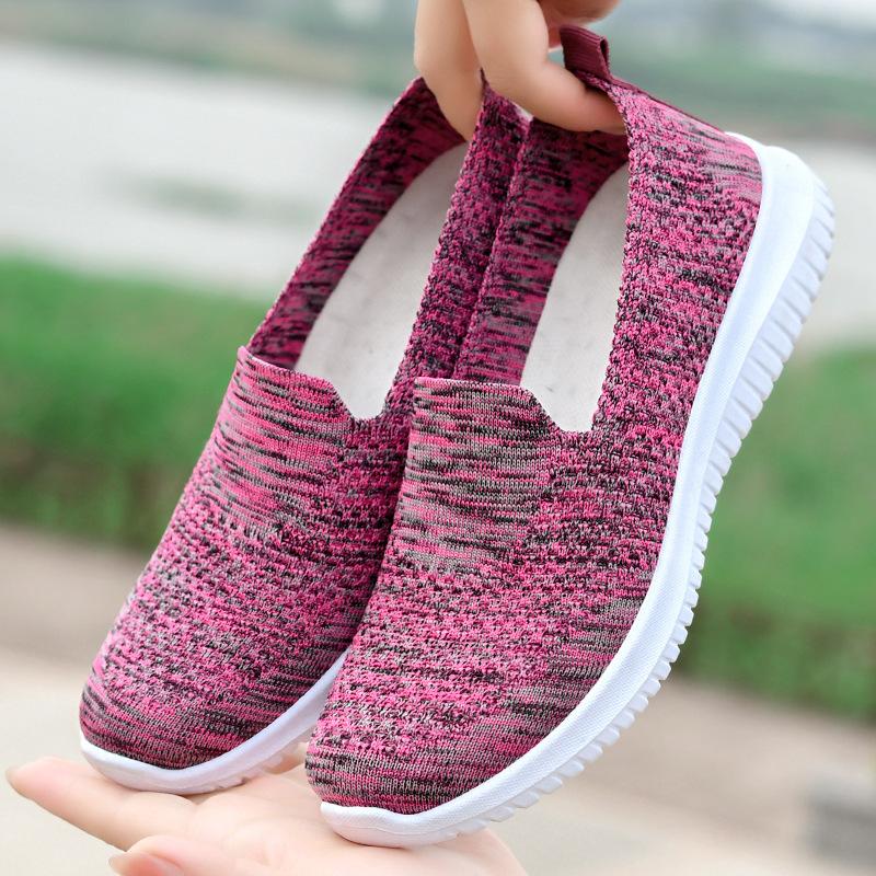 Women's New Breathable Casual Sneakers--Lightweight Cool Mesh Breathable Soft Sole Fashion Hundred Arch Support Not Tired Feet