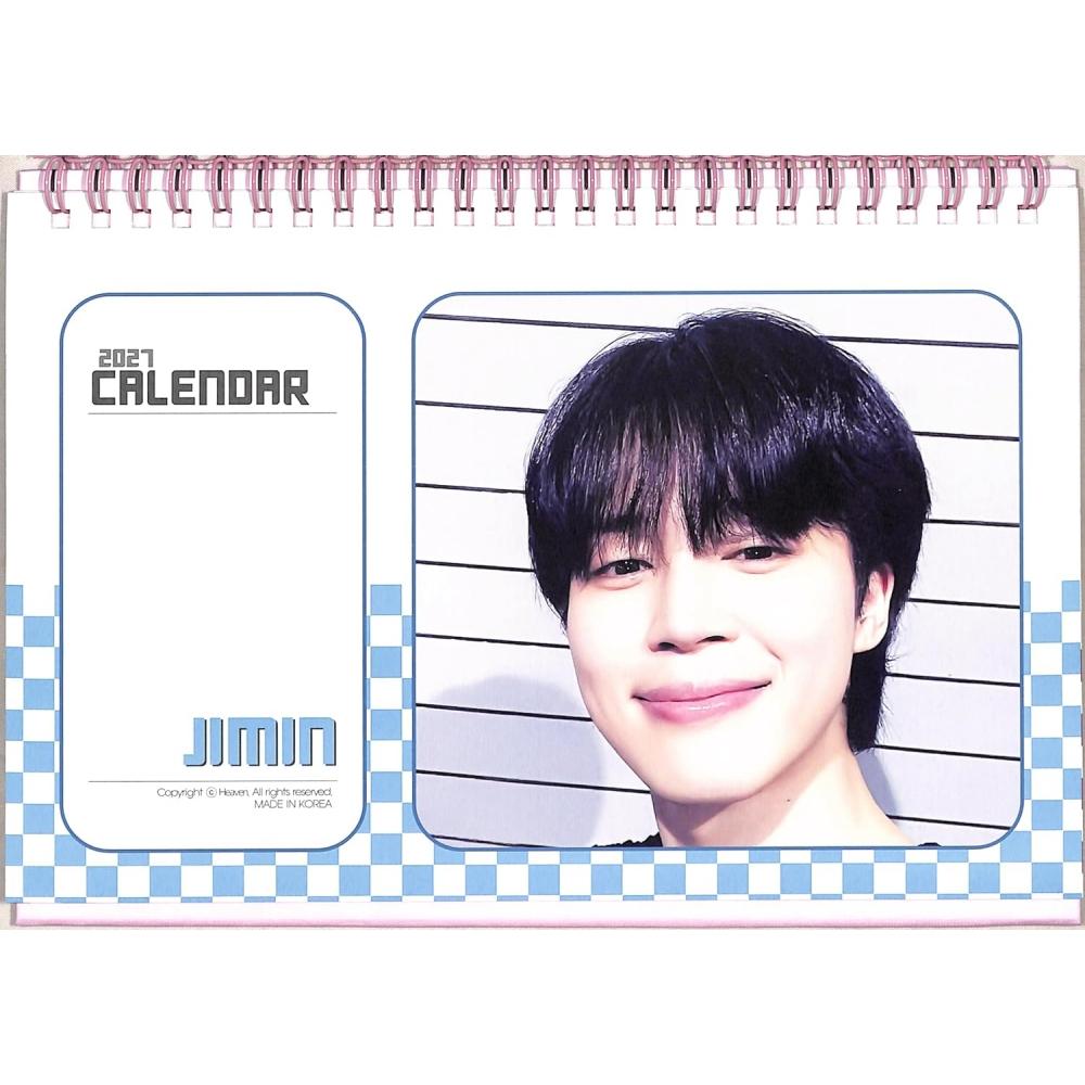 Unbranded 2026 2027 2 Year Desk Calendar + 1 Sticker Set Bts Jimin