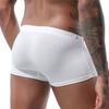 Summer Men Swim Shorts Low-rise Solid Color Beach Tight Swimming Trunks