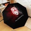 Olympiacos Fc Crest Design Automatic Folding Umbrella - 8-Rib Travel Umbrella with Auto Open/Close & Portable Gifts for holidays or birthdays