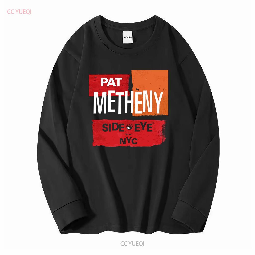NEW Pat Metheny Side Eye For Man Women Black All Size T Shirt QQ1230 Vintage Washed Streetwear Slightly Soft Homme
