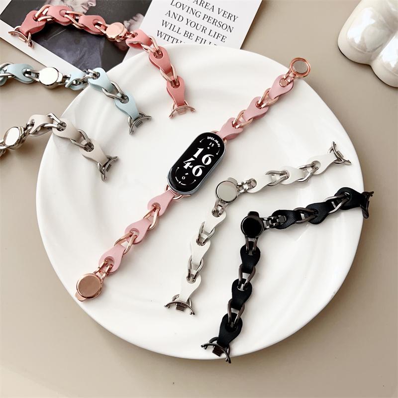 Stainless Steel Strap for Xiaomi Mi Band 9 Magnetic   Buckle Metal Bracelet for Miband 8 NFC Quick Release Replacement Band