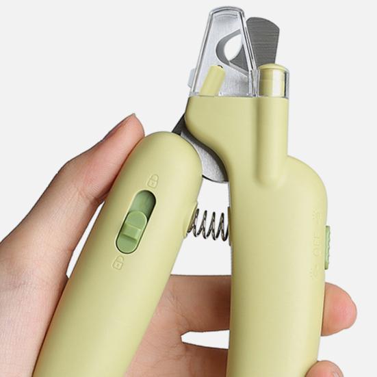 Haustier-Nagelknipser mit LED-Licht zur Beleuchtung der Nagelblutlinie Katzenkralle-Trimmer mit scharfer Klinge Haustier-Nagelschneider Pflege Werkzeug für Hund Katze Kaninchen Klein
