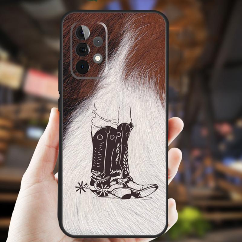 Western Cowgirl Cowboy Case For Samsung Galaxy A05 A06 A22 A53 A33 A26 A16 A56 A36 A32 A52 A54 A34 A14 A55 A15 A35