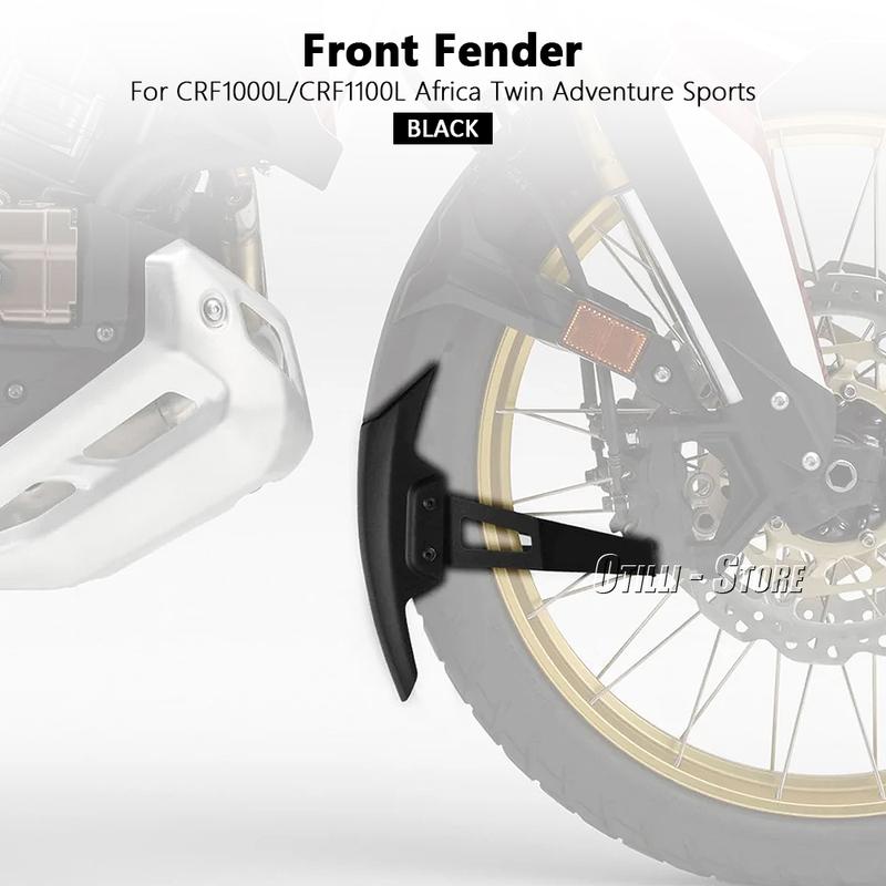Motorcycle Accessories Front Fender Mudguard Black For Honda CRF1000L CRF1100L CRF 1000 1100 L Africa Twin Adventure Sports