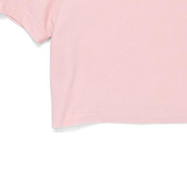 Converse T Shirts Women's Pink Crew Neck Moderate 10008671-A02