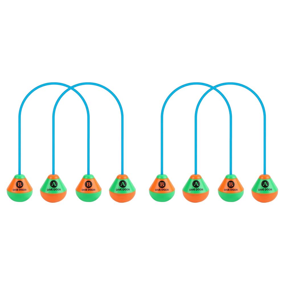 10-2PCS Through Door Diving Ring Funny Swimming Game Aids Dive Door Reusable Diving Training Crossing Rope Door Pool Water Toys
