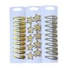 European Gold Glitter Hair Clip Set for Kids - 10 Pieces