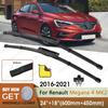 Car Wiper Front Wiper Blades 24"+18" For Renault Megane 4 MK2 2016- Fit Bayonet Arm Windshield Windscreen Front Window