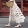 Sipaishe Damen Retro Polka Dot A-Linien Midi-Rock