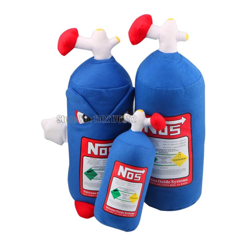 Nitrous Oxide Bottle Fire Extinguisher Annihilator Plush Pillow Stuffed Cushion Car Headrest Back Seat Neck Rest Gifts Toy
