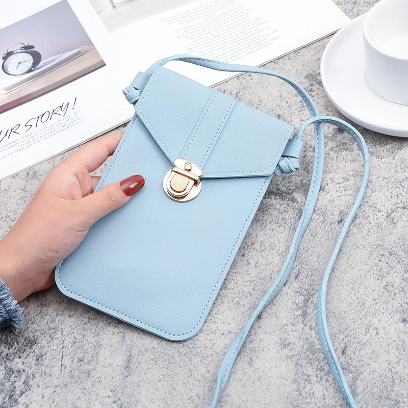 Women's Trendy PU Leather Crossbody Phone Wallet & Retro Coin Purse