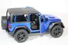 KiNSMART - Jeep Wrangler Rubicon Off-Road 4x4 5-Inch 1:34 Scale Diecast Model Replica Toy Car (Blue Hardtop)