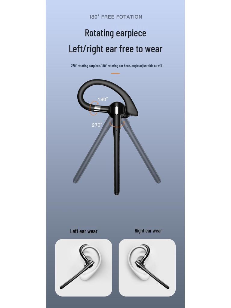 Bluetooth Business Headset with AI Translation, Noise Reduction, Long Battery Life, New Single Ear On-Ear Design, Version 5.4