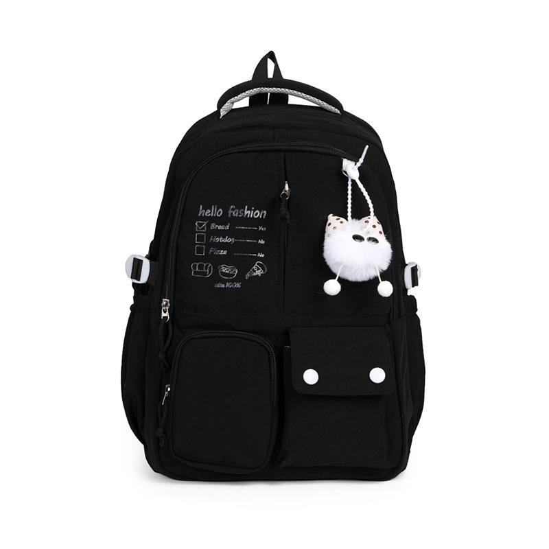 Zaino freddo sale semplice tinta unita stile college zaino festa studenti classe biblioteca studio autonomo zaino senso letterario