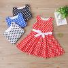 Kids Girls Vintage Dress Polka Dot Princess Swing Rockabilly Party Dresses