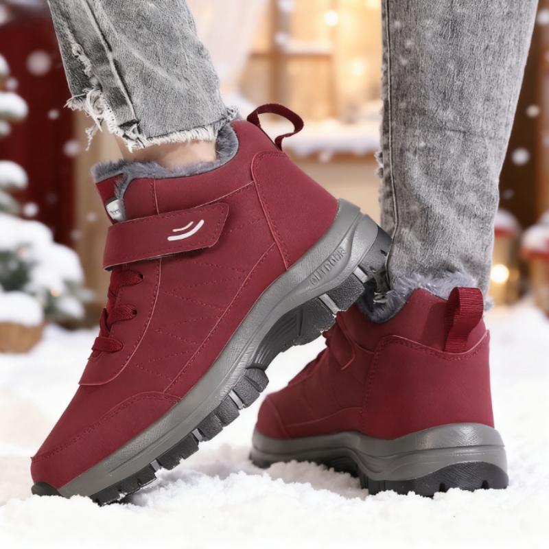 

Fashion Women Sneakers for Autumn and Winter Comfort Lined Anti Slip Soft Sole Elderly Shoe New Warm Walking Flat Athletic Shoes 36
