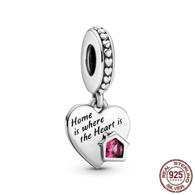 Charm Bead Fit  Bracelet DIY Dangle Charms For Mom Son Daughter Sister Friends Lover