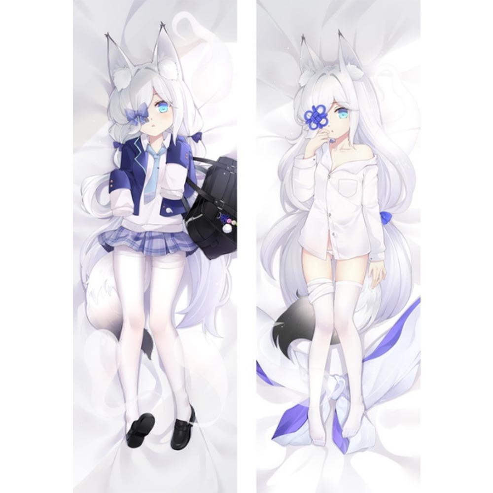 2WAY/WT Japanese Anime Azur Lane IJN Yamashiro Shirayuki U-110 Dakimakura Body Putetrekk Hugging Putevar Gave