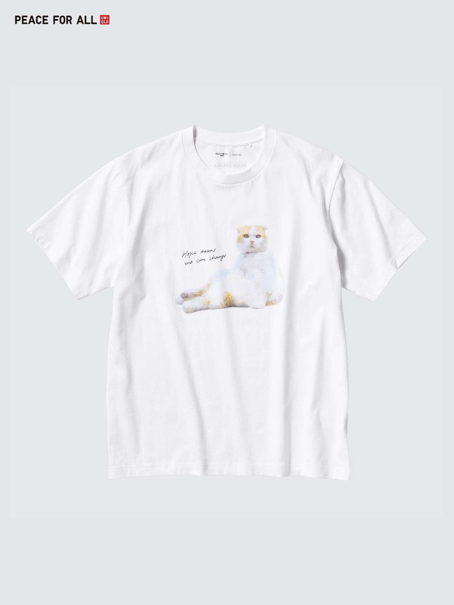 

Uniqlo Peace For All Графическая футболка с коротким рукавом Стандартный крой Такеши Ёро 00 WHITE/UNISEX XL