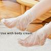 100pcs Transparent PE Foot Bags - Disposable Detox SPA Covers, Infection Prevention Moisturizing Sleeves for Foot & Hand Care