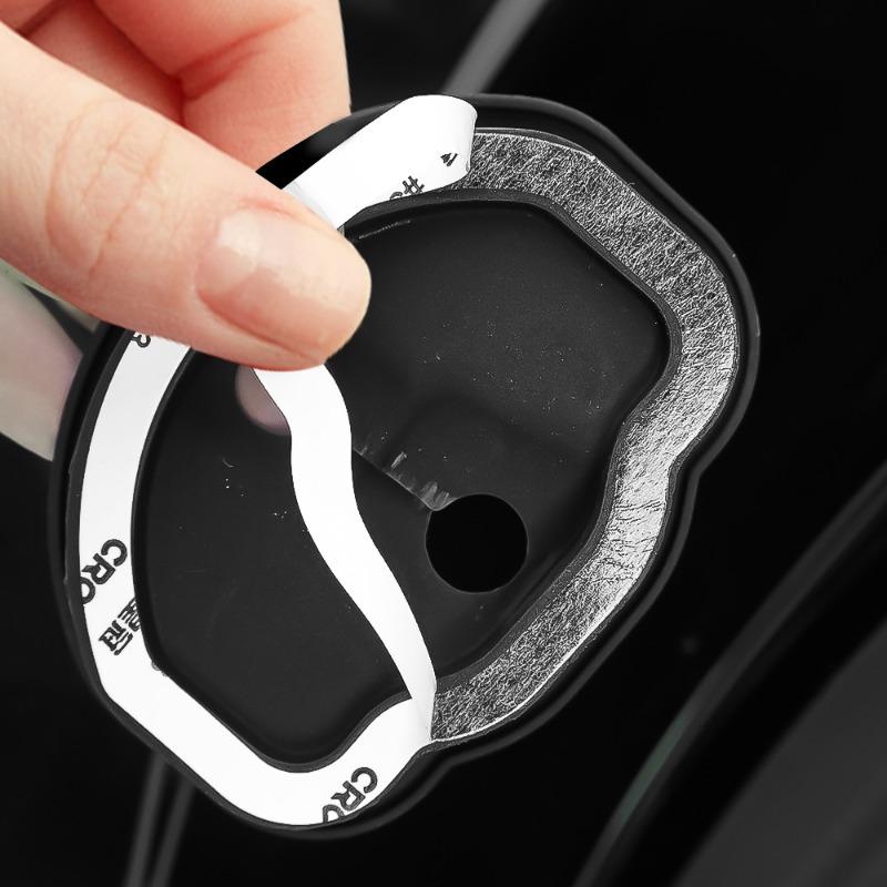 Încuietoare ușii mașinii capac cataramă Amortizor de șoc Încuietoare ușii automată Anti-coliziune cu absorbție a șocurilor Pad de protecție pentru Tesla Model 3/Y