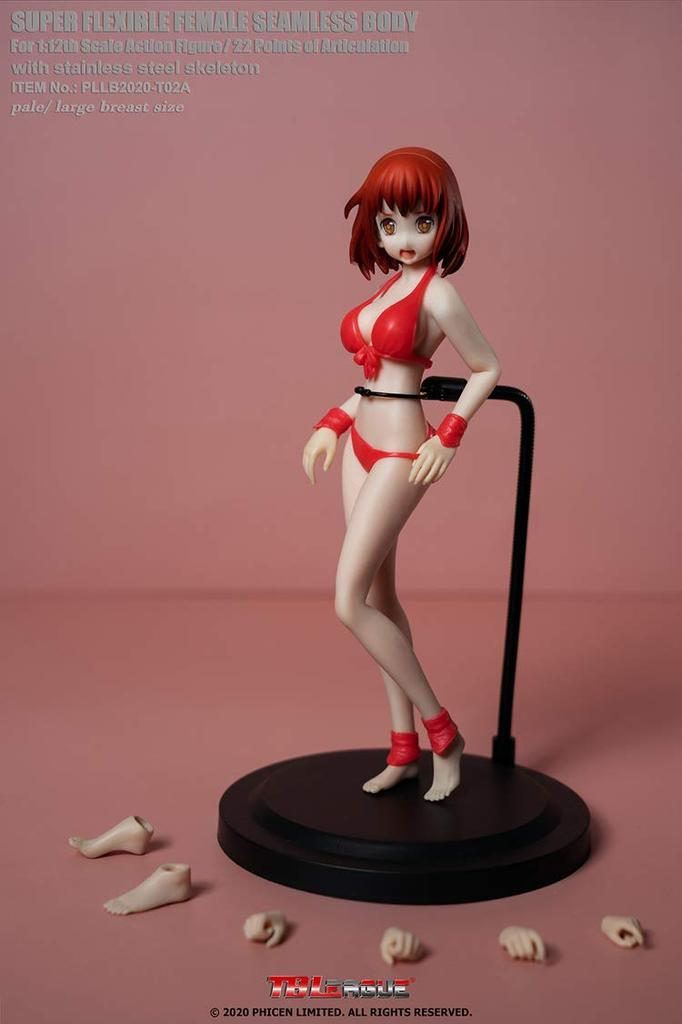 Scale Action Figure TBLeague Cute Anime Girl Seamless Body with Bikini and Head Japanese Beauty Full Set [TOYBARJAPAN] 1/12 PLLB2020-T02A