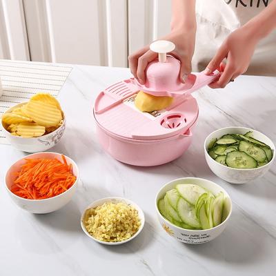 Multifunctional Vegetable Cutter, Household Kitchen Manual Shredder, Potato Shredder, Radish Shredder, Shredder, Vegetable Slicer, Kitchen Supplies