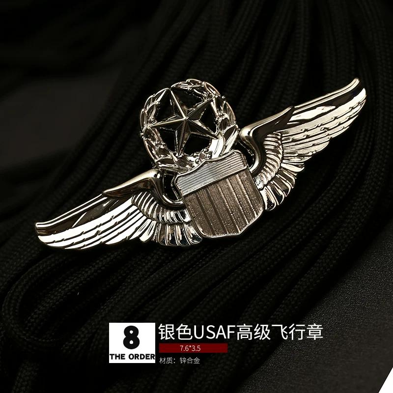Aviation Pilot Badge Military Fan Parachute Badge Skill Badge Badge Brooch Medal Hat Badge