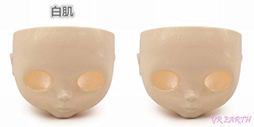 YR EARTH Custom Blythe Practice Face Parts S075 (Set of 2 White Skin)